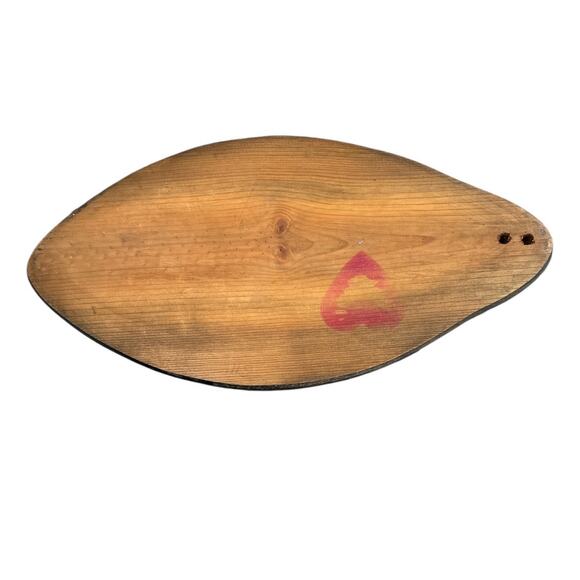 Vintage Hand Hewn Solid Wood Whale Tray - Picture 8 of 9